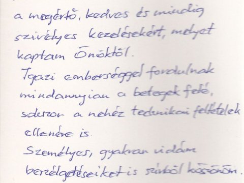 Betegeink írták 