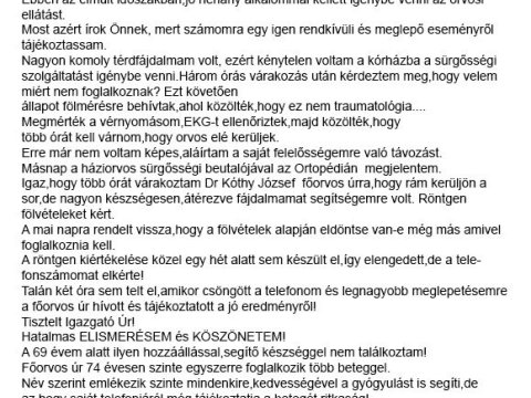 Betegeink írták 
