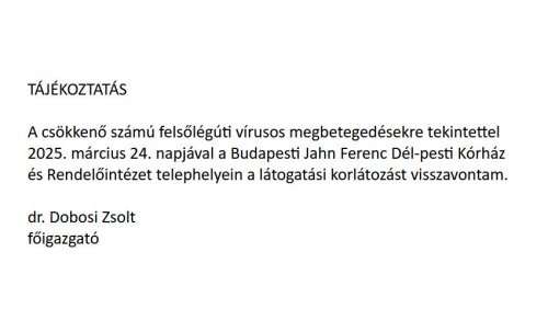 látogatási korlátozás visszavonása