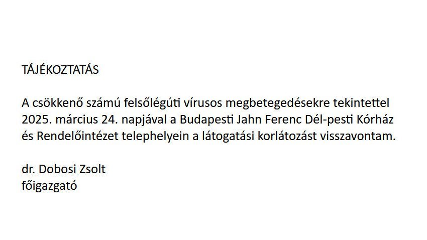 látogatási korlátozás visszavonása